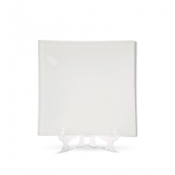 6”Square glass plate