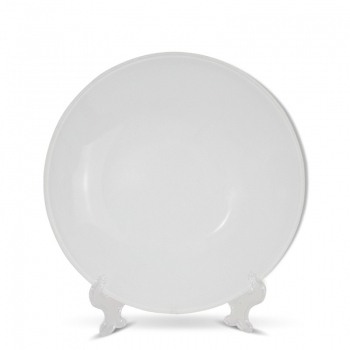 8”rounded glass plate