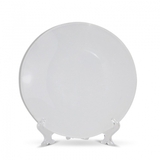 6”rounded glass plate